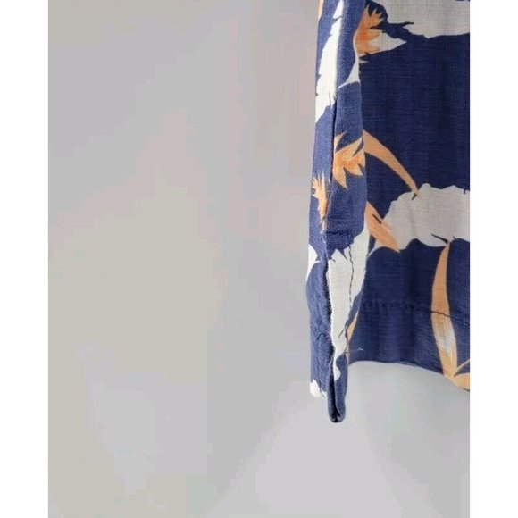 ISLAND REPUBLIC Men's Hawaiian Shirt Size L Leaf Print Cotton / Rayon Blend - Picture 5 of 6